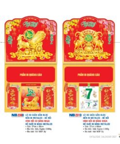 Lịch Treo Tường Lò Xo 2027 NB Mẫu NB231D (40 x 60 cm) Bộ Quà Tặng Doanh Nghiệp Thủy Tinh & Lịch in logo doanh nghiệp quà tặng Tết tại Quà Tặng Thủy Tinh VN
