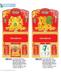 Lịch Treo Tường Lò Xo 2027 NB Mẫu NB232D (37 x 68cm) Bộ Quà Tặng Doanh Nghiệp Thủy Tinh & Lịch in logo doanh nghiệp quà tặng Tết tại Quà Tặng Thủy Tinh VN