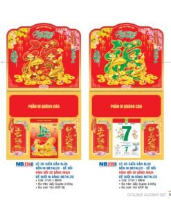 Lịch Treo Tường Lò Xo 2027 NB Mẫu NB234D (40 x 60 cm) Bộ Quà Tặng Doanh Nghiệp Thủy Tinh & Lịch in logo doanh nghiệp quà tặng Tết tại Quà Tặng Thủy Tinh VN