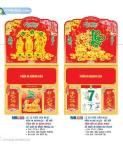 Lịch Treo Tường Lò Xo 2027 NB Mẫu NB236D (37 x 68cm) Bộ Quà Tặng Doanh Nghiệp Thủy Tinh & Lịch in logo doanh nghiệp quà tặng Tết tại Quà Tặng Thủy Tinh VN