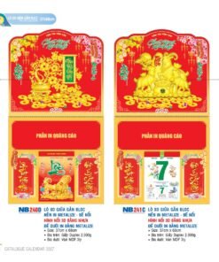 Lịch Treo Tường Lò Xo 2027 NB Mẫu NB240D (37 x 68cm) Bộ Quà Tặng Doanh Nghiệp Thủy Tinh & Lịch in logo doanh nghiệp quà tặng Tết tại Quà Tặng Thủy Tinh VN
