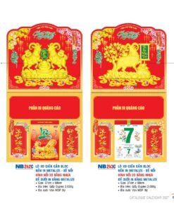 Lịch Treo Tường Lò Xo 2027 NB Mẫu NB243C (40 x 60 cm) Bộ Quà Tặng Doanh Nghiệp Thủy Tinh & Lịch in logo doanh nghiệp quà tặng Tết tại Quà Tặng Thủy Tinh VN
