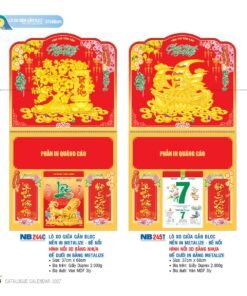 Lịch Treo Tường Lò Xo 2027 NB Mẫu NB244C (37 x 68cm) Bộ Quà Tặng Doanh Nghiệp Thủy Tinh & Lịch in logo doanh nghiệp quà tặng Tết tại Quà Tặng Thủy Tinh VN