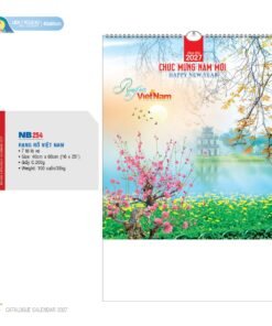 Lịch Treo Tường Lò Xo 2027 NB Mẫu NB254 (40 x 60 cm) Bộ Quà Tặng Doanh Nghiệp Thủy Tinh & Lịch in logo doanh nghiệp quà tặng Tết tại Quà Tặng Thủy Tinh VN