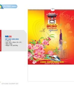 Lịch Treo Tường Lò Xo 2027 NB Mẫu NB255 (16 x 25 cm) Bộ Quà Tặng Doanh Nghiệp Thủy Tinh & Lịch in logo doanh nghiệp quà tặng Tết tại Quà Tặng Thủy Tinh VN