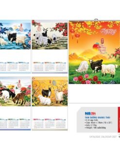 Lịch Treo Tường Nẹp Thiếc 2027 NB Mẫu NB264 (18 x 28 cm) Bộ Quà Tặng Doanh Nghiệp Thủy Tinh & Lịch in logo doanh nghiệp quà tặng Tết tại Quà Tặng Thủy Tinh VN