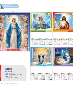 Lịch Treo Tường Nẹp Thiếc 2027 NB Mẫu NB267 (45 x 70cm) Bộ Quà Tặng Doanh Nghiệp Thủy Tinh & Lịch in logo doanh nghiệp quà tặng Tết tại Quà Tặng Thủy Tinh VN