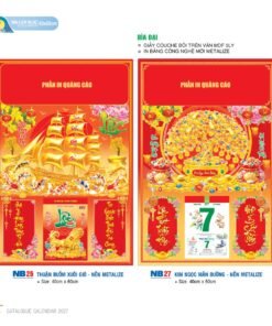 Lịch Bìa Treo 2027 NB Mẫu NB27 (40 x 60cm) Bộ Quà Tặng Doanh Nghiệp Thủy Tinh & Lịch in logo doanh nghiệp quà tặng Tết tại Quà Tặng Thủy Tinh VN