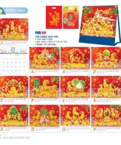 Lịch Để Bàn 2027 NB Mẫu NB300 (19 x 21cm) Bộ Quà Tặng Doanh Nghiệp Thủy Tinh & Lịch in logo doanh nghiệp quà tặng Tết tại Quà Tặng Thủy Tinh VN