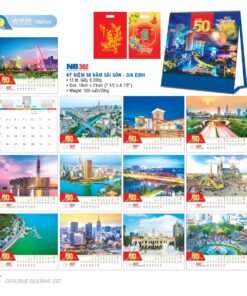 Lịch Bloc 2027 NB Mẫu NB302 (31 x 50 cm) Bộ Quà Tặng Doanh Nghiệp Thủy Tinh & Lịch in logo doanh nghiệp quà tặng Tết tại Quà Tặng Thủy Tinh VN