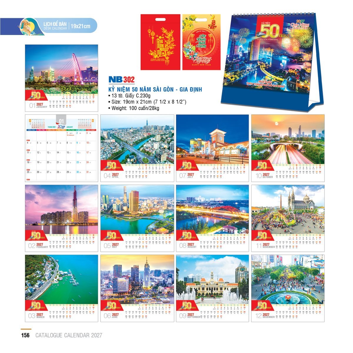 Lịch Bloc 2027 NB Mẫu NB302 (31 x 50 cm) Bộ Quà Tặng Doanh Nghiệp Thủy Tinh & Lịch Lịch Bloc 2027 NB Mẫu NB302 (31 x 50 cm) Bộ Quà Tặng Doanh Nghiệp Thủy Tinh & Lịch in logo doanh nghiệp quà tặng Tết tại Quà Tặng Thủy Tinh VN