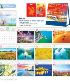 Lịch Bloc 2027 NB Mẫu NB304 (19 x 21cm) Bộ Quà Tặng Doanh Nghiệp Thủy Tinh & Lịch in logo doanh nghiệp quà tặng Tết tại Quà Tặng Thủy Tinh VN
