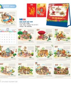 Lịch Bloc 2027 NB Mẫu NB306 (19 x 21cm) Bộ Quà Tặng Doanh Nghiệp Thủy Tinh & Lịch in logo doanh nghiệp quà tặng Tết tại Quà Tặng Thủy Tinh VN