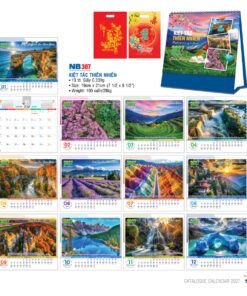 Lịch Bloc 2027 NB Mẫu NB307 (29 x 41 cm) Bộ Quà Tặng Doanh Nghiệp Thủy Tinh & Lịch in logo doanh nghiệp quà tặng Tết tại Quà Tặng Thủy Tinh VN