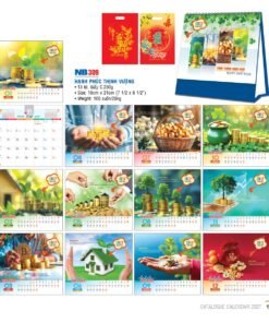 Lịch Bloc 2027 NB Mẫu NB309 (31 x 202 cm) Bộ Quà Tặng Doanh Nghiệp Thủy Tinh & Lịch in logo doanh nghiệp quà tặng Tết tại Quà Tặng Thủy Tinh VN