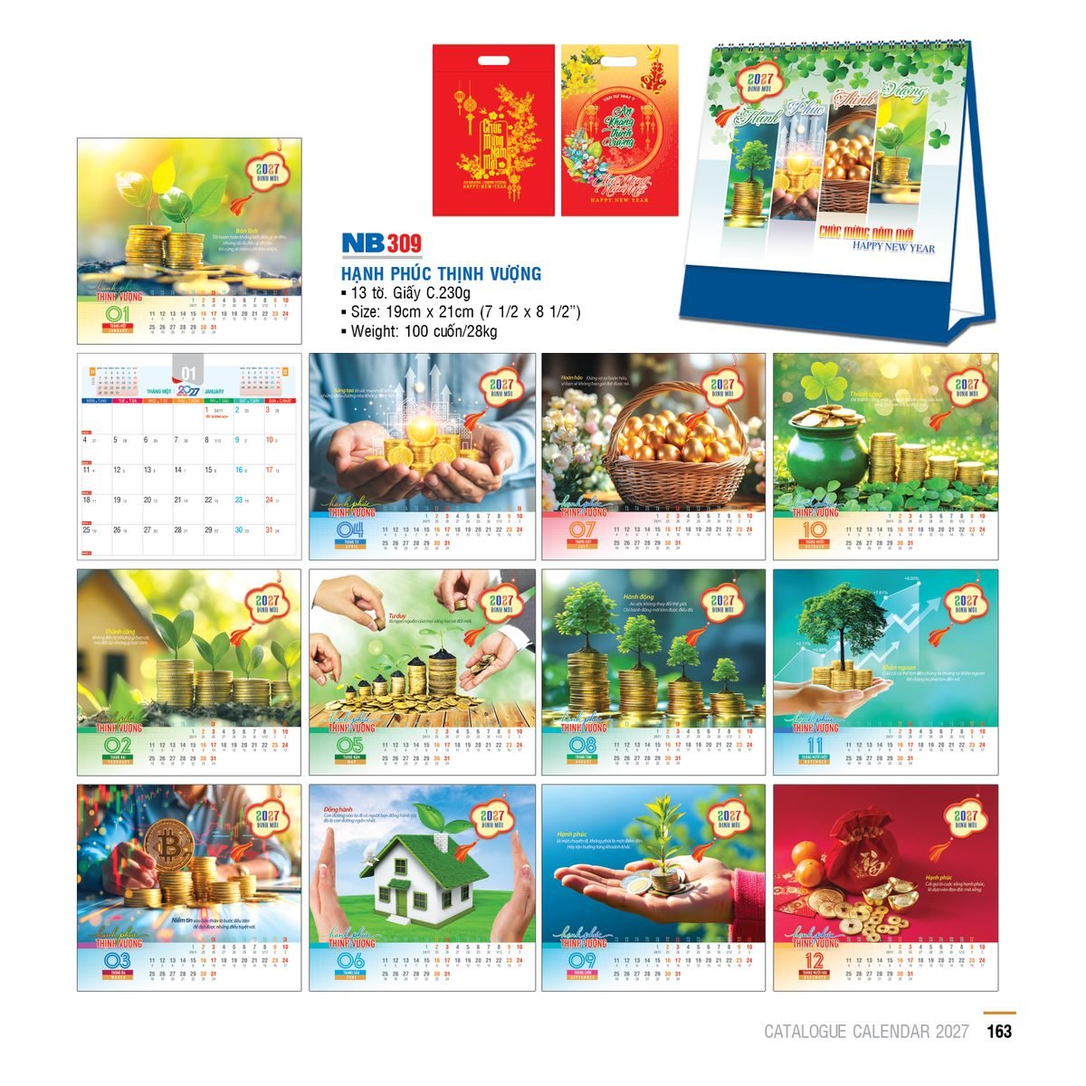 Lịch Bloc 2027 NB Mẫu NB309 (31 x 202 cm) Bộ Quà Tặng Doanh Nghiệp Thủy Tinh & Lịch Lịch Bloc 2027 NB Mẫu NB309 (31 x 202 cm) Bộ Quà Tặng Doanh Nghiệp Thủy Tinh & Lịch in logo doanh nghiệp quà tặng Tết tại Quà Tặng Thủy Tinh VN