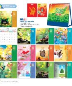 Lịch Bloc 2027 NB Mẫu NB312 (19 x 21cm) Bộ Quà Tặng Doanh Nghiệp Thủy Tinh & Lịch in logo doanh nghiệp quà tặng Tết tại Quà Tặng Thủy Tinh VN