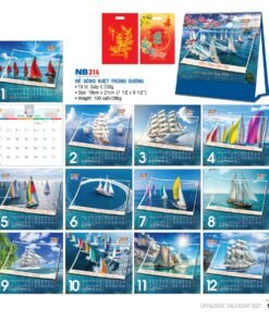 Lịch Bloc 2027 NB Mẫu NB314 (31 x 202 cm) Bộ Quà Tặng Doanh Nghiệp Thủy Tinh & Lịch in logo doanh nghiệp quà tặng Tết tại Quà Tặng Thủy Tinh VN