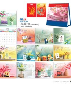 Lịch Bloc 2027 NB Mẫu NB316 (29 x 41 cm) Bộ Quà Tặng Doanh Nghiệp Thủy Tinh & Lịch in logo doanh nghiệp quà tặng Tết tại Quà Tặng Thủy Tinh VN