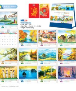 Lịch Bloc 2027 NB Mẫu NB319 (19 x 21cm) Bộ Quà Tặng Doanh Nghiệp Thủy Tinh & Lịch in logo doanh nghiệp quà tặng Tết tại Quà Tặng Thủy Tinh VN