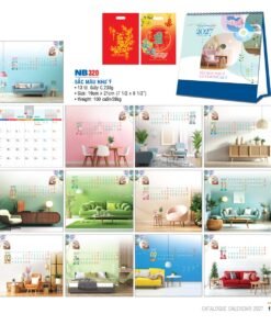 Lịch Bloc 2027 NB Mẫu NB320 (31 x 23 cm) Bộ Quà Tặng Doanh Nghiệp Thủy Tinh & Lịch in logo doanh nghiệp quà tặng Tết tại Quà Tặng Thủy Tinh VN