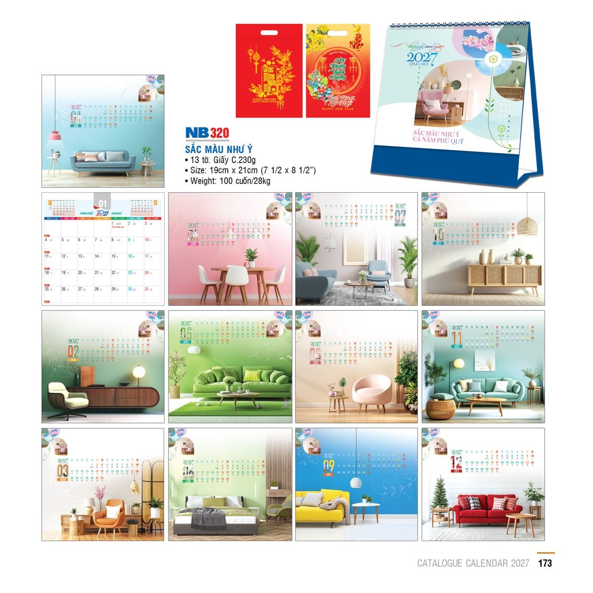 Lịch Bloc 2027 NB Mẫu NB320 (31 x 23 cm) Bộ Quà Tặng Doanh Nghiệp Thủy Tinh & Lịch Lịch Bloc 2027 NB Mẫu NB320 (31 x 23 cm) Bộ Quà Tặng Doanh Nghiệp Thủy Tinh & Lịch in logo doanh nghiệp quà tặng Tết tại Quà Tặng Thủy Tinh VN