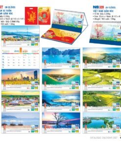 Lịch Để Bàn 2027 NB Mẫu NB327 (16 x 24 cm) Bộ Quà Tặng Doanh Nghiệp Thủy Tinh & Lịch in logo doanh nghiệp quà tặng Tết tại Quà Tặng Thủy Tinh VN