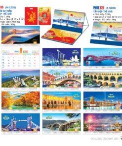Lịch Để Bàn 2027 NB Mẫu NB335 (16 x 24 cm) Bộ Quà Tặng Doanh Nghiệp Thủy Tinh & Lịch in logo doanh nghiệp quà tặng Tết tại Quà Tặng Thủy Tinh VN