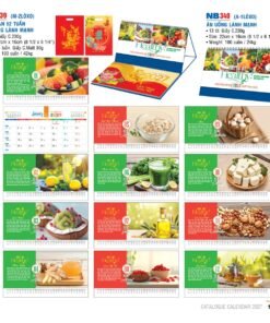 Lịch Để Bàn 2027 NB Mẫu NB339 (16 x 24 cm) Bộ Quà Tặng Doanh Nghiệp Thủy Tinh & Lịch in logo doanh nghiệp quà tặng Tết tại Quà Tặng Thủy Tinh VN