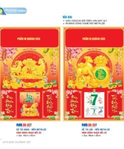 Lịch Bìa Treo 2027 NB Mẫu NB3D23T (40 x 60cm) Bộ Quà Tặng Doanh Nghiệp Thủy Tinh & Lịch in logo doanh nghiệp quà tặng Tết tại Quà Tặng Thủy Tinh VN