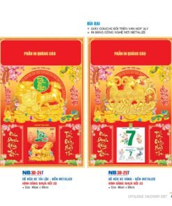 Lịch Bìa Treo 2027 NB Mẫu NB3D24T (29 x 41 cm) Bộ Quà Tặng Doanh Nghiệp Thủy Tinh & Lịch in logo doanh nghiệp quà tặng Tết tại Quà Tặng Thủy Tinh VN