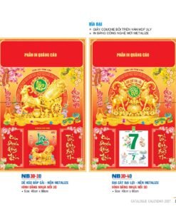Lịch Bìa Treo 2027 NB Mẫu NB3D3D (29 x 41 cm) Bộ Quà Tặng Doanh Nghiệp Thủy Tinh & Lịch in logo doanh nghiệp quà tặng Tết tại Quà Tặng Thủy Tinh VN