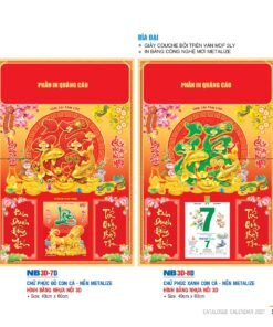 Lịch Bìa Treo 2027 NB Mẫu NB3D8D (29 x 41 cm) Bộ Quà Tặng Doanh Nghiệp Thủy Tinh & Lịch in logo doanh nghiệp quà tặng Tết tại Quà Tặng Thủy Tinh VN