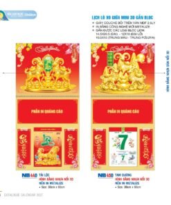 Lịch Treo Tường Lò Xo 2027 NB Mẫu NB44D (30 x 60cm) Bộ Quà Tặng Doanh Nghiệp Thủy Tinh & Lịch in logo doanh nghiệp quà tặng Tết tại Quà Tặng Thủy Tinh VN