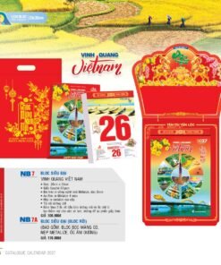 Lịch Bloc Siêu Đại 2027 NB Mẫu NB7A (20 x 30cm) Bộ Quà Tặng Doanh Nghiệp Thủy Tinh & Lịch in logo doanh nghiệp quà tặng Tết tại Quà Tặng Thủy Tinh VN