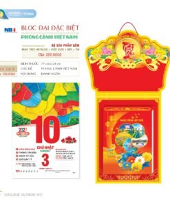 Lịch Bloc Đại Đặc Biệt 2027 NB Mẫu NB8 (17 x 24cm) Bộ Quà Tặng Doanh Nghiệp Thủy Tinh & Lịch in logo doanh nghiệp quà tặng Tết tại Quà Tặng Thủy Tinh VN