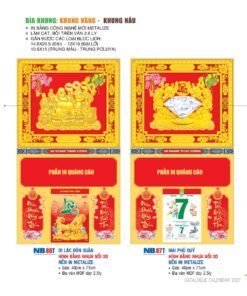 Lịch Bìa Treo 2027 NB Mẫu NB86T (12  x  18 cm) Bộ Quà Tặng Doanh Nghiệp Thủy Tinh & Lịch in logo doanh nghiệp quà tặng Tết tại Quà Tặng Thủy Tinh VN