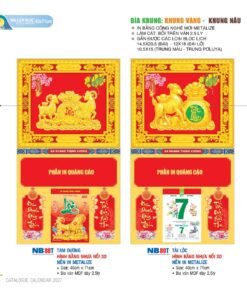 Lịch Bìa Treo 2027 NB Mẫu NB89T (40 x 71cm) Bộ Quà Tặng Doanh Nghiệp Thủy Tinh & Lịch in logo doanh nghiệp quà tặng Tết tại Quà Tặng Thủy Tinh VN