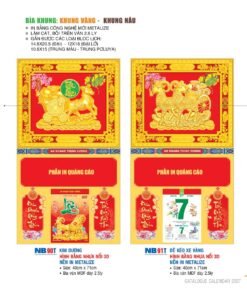Lịch Bìa Treo 2027 NB Mẫu NB91T (12  x  18 cm) Bộ Quà Tặng Doanh Nghiệp Thủy Tinh & Lịch in logo doanh nghiệp quà tặng Tết tại Quà Tặng Thủy Tinh VN
