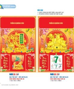 Lịch Bìa Treo 2027 NB Mẫu NB-ND3D14D (40 x 60cm) Bộ Quà Tặng Doanh Nghiệp Thủy Tinh & Lịch