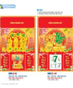 Lịch Bìa Treo 2027 NB Mẫu NB-ND3D9D (40 x 60cm) Bộ Quà Tặng Doanh Nghiệp Thủy Tinh & Lịch