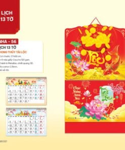 Lịch Bìa Treo 2027 NHA Mẫu NHA56 (37 x 68cm) Bộ Quà Tặng Doanh Nghiệp Thủy Tinh & Lịch in logo doanh nghiệp quà tặng Tết tại Quà Tặng Thủy Tinh VN