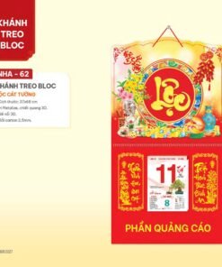 Lịch Bloc 2027 NHA Mẫu NHA62 (37 x 68cm) Bộ Quà Tặng Doanh Nghiệp Thủy Tinh & Lịch in logo doanh nghiệp quà tặng Tết tại Quà Tặng Thủy Tinh VN