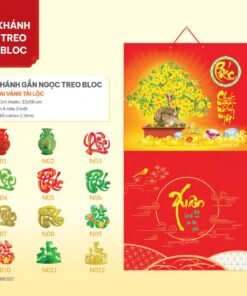 Lịch Bloc 2027 NHA Mẫu NHA68 (32 x 58cm) Bộ Quà Tặng Doanh Nghiệp Thủy Tinh & Lịch in logo doanh nghiệp quà tặng Tết tại Quà Tặng Thủy Tinh VN