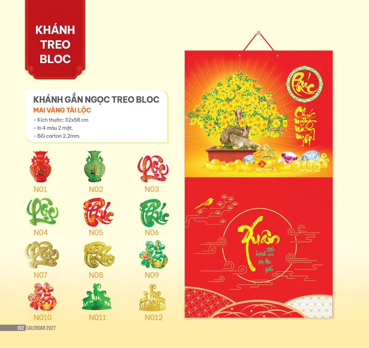 Lịch Bloc 2027 NHA Mẫu NHA70 (32 x 58cm) Bộ Quà Tặng Doanh Nghiệp Thủy Tinh & Lịch Lịch Bloc 2027 NHA Mẫu NHA70 (32 x 58cm) Bộ Quà Tặng Doanh Nghiệp Thủy Tinh & Lịch in logo doanh nghiệp quà tặng Tết tại Quà Tặng Thủy Tinh VN