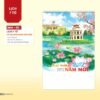 Lịch Treo Tường Lò Xo 2027 NHA Mẫu NHA80 (40 x 60cm) Bộ Quà Tặng Doanh Nghiệp Thủy Tinh & Lịch in logo doanh nghiệp quà tặng Tết tại Quà Tặng Thủy Tinh VN
