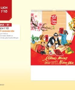 Lịch Bloc 2027 NHA Mẫu NHA81 (29 x 41 cm) Bộ Quà Tặng Doanh Nghiệp Thủy Tinh & Lịch in logo doanh nghiệp quà tặng Tết tại Quà Tặng Thủy Tinh VN