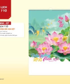 Lịch Treo Tường Lò Xo 2027 NHA Mẫu NHA87 (40 x 60cm) Bộ Quà Tặng Doanh Nghiệp Thủy Tinh & Lịch in logo doanh nghiệp quà tặng Tết tại Quà Tặng Thủy Tinh VN