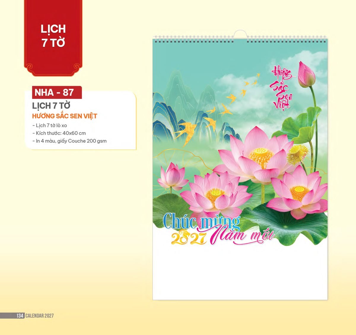 Lịch Treo Tường Lò Xo 2027 NHA Mẫu NHA87 (40 x 60cm) Bộ Quà Tặng Doanh Nghiệp Thủy Tinh & Lịch Lịch Treo Tường Lò Xo 2027 NHA Mẫu NHA87 (40 x 60cm) Bộ Quà Tặng Doanh Nghiệp Thủy Tinh & Lịch in logo doanh nghiệp quà tặng Tết tại Quà Tặng Thủy Tinh VN