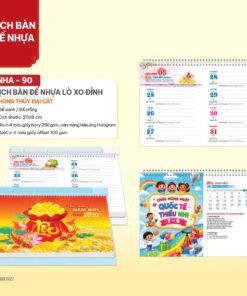 Lịch Để Bàn 2027 NHA Mẫu NHA89 (27 x 18cm) Bộ Quà Tặng Doanh Nghiệp Thủy Tinh & Lịch in logo doanh nghiệp quà tặng Tết tại Quà Tặng Thủy Tinh VN